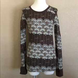 O’Neill Brown Long Sleeve Thermal with Thumbholes